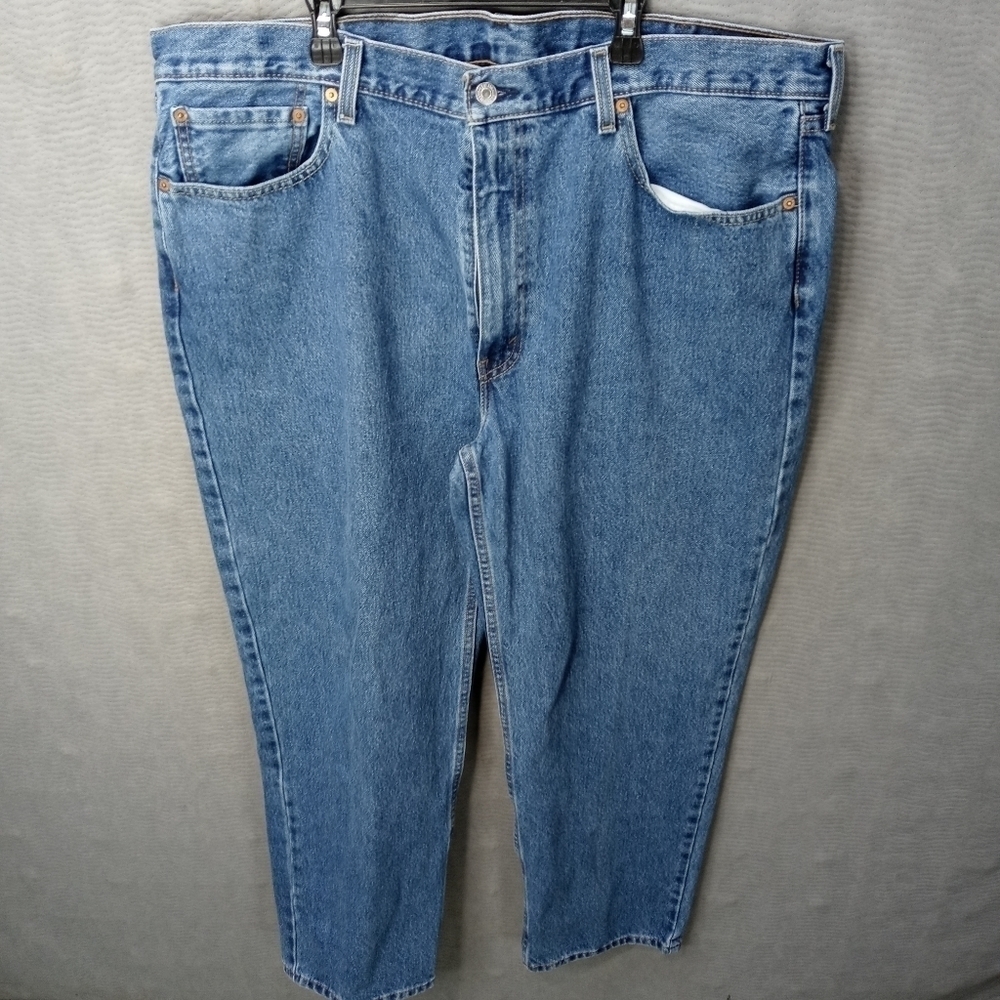 Levi's 550 relaxed fit men's blue jeans Sz 42"×32". Gb15